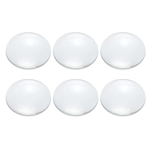 PATIKIL Concave Lens, 60mm Focal Length 40mm (1.6") Diameter Round Glass Magnifying Telescope Lens Trial Set Ground Edge for Lab Physics Class Optics Scientific Experiments, White, 6Pcs - size: 1.6inch