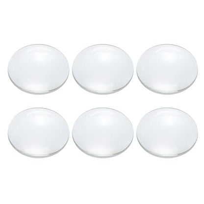 PATIKIL Concave Lens, 60mm Focal Length 40mm (1.6") Diameter Round Glass Magnifying Telescope Lens Trial Set Ground Edge for Lab Physics Class Optics Scientific Experiments, White, 6Pcs - size: 1.6inch
