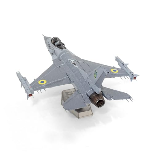 Metal Earth F-16 Fighting Falcon Ukrainian Air Force 3D Metal Model Kit Fascinations