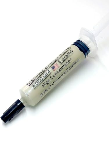 TechDiamondTools Diamond Polishing Compound Polishing Paste USA Made 4,000 Grit 2-4 Microns for Marble Glass Metal Rock Jewelry Resin Silver Chrome Gemstone with High Concentration of Diamond Powder - size: 4,000 grit / 2 - 4 microns