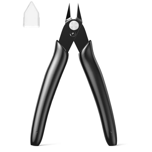 BOENFU Flush Cutters Jewelry Pliers Side Cutter Pliers 5" Black - color: Black ( 1 Pack )