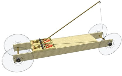 Double-Trouble: Twin Powered Mousetrap Car Kit for high torque applications