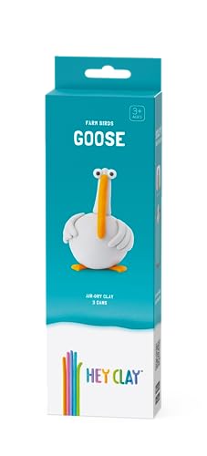 HEY CLAY Modeling Air-Dry Clay Kit for Kids Creative Gift Age 3+ (3 cans) - color: Goose