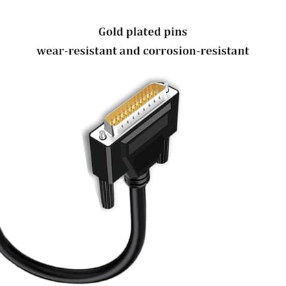 3.28Ft 1m 26AWG DB25 Male RS232 25 Pin Serial Extension Cable - style: Male