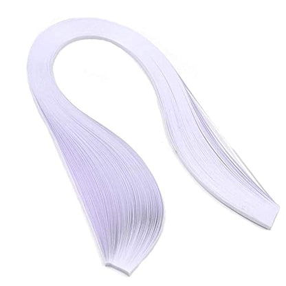 ODETOJOY White Quilling Paper Strips for Crafts Paper Quilling 3mm/5mm/7mm/10mm Set-120pcs, 54cm - size: 1.5/3/5/7/10mm set