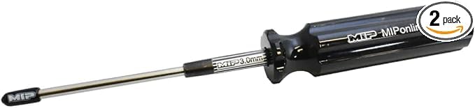 MIP Metric Hex Screw Driver RC Tools Kit Hexagon Screwdriver for Traxxas Arrma Axial Losi Redcat RC Quadcopter Helicopter FPV Racing Drone Models (3.0mm Ball End Black Edition) - size: 3.0mm Ball End Black Edition