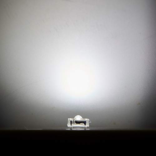 CHANZON 100 pcs 3mm Piranha Superflux White LED Diode Lights (DC 3V 20mA) - color: A) White (100pcs)