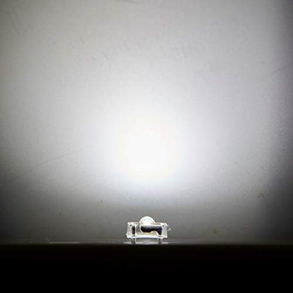 CHANZON 100 pcs 3mm Piranha Superflux White LED Diode Lights (DC 3V 20mA) - color: A) White (100pcs)