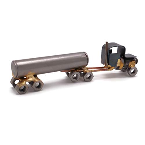 Tanker Truck Collectible Handmade Metal Art Figurine, Desk Accessories, Trophy, Boss Gift, Home Office Décor, Construction Worker - style: Tanker Truck