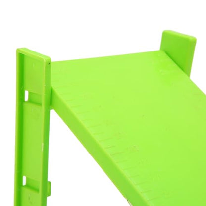 Inclined Plane Set, Adjustable Clear Scale Pulley Experiment Teaching Aid for Classroom Students Plastic Double Stand 2 Sets 3 Height School Physics Lab