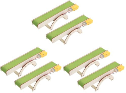 Garneck 2pcs DIY Electric Conveyor Belt Assembly Kit Stem Building Model for Preschool Learning Hands (Pack of 3) - size: 26.70X7.60X6.60CM (Pack of 3)