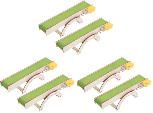 Garneck 2pcs DIY Electric Conveyor Belt Assembly Kit Stem Building Model for Preschool Learning Hands (Pack of 3) - size: 26.70X7.60X6.60CM (Pack of 3)