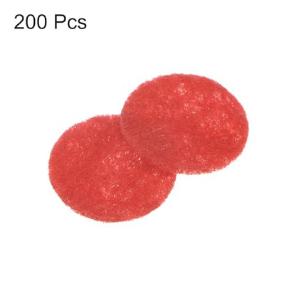 HARFINGTON 200pcs Round Felt Circles, 10mm 3/8" Pre Cut Felt Craft Pads Non-Woven Mini Felt Fabric Circles for DIY Sewing Handcraft Cut Projects Craft Finishing, Red - color: Red, size: 10mm