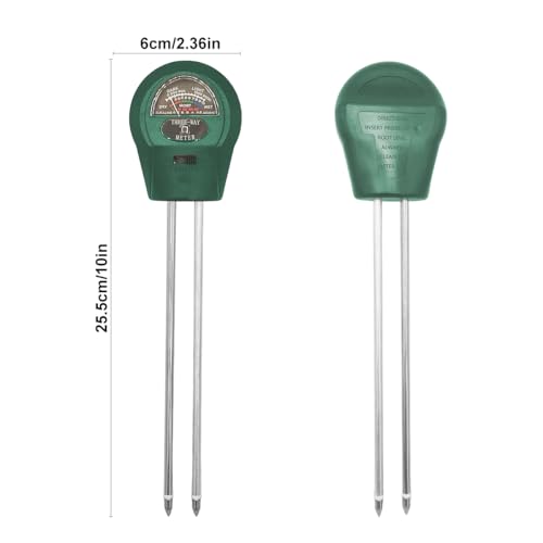 Soil Tester, 3-in-1 Multifunctional Tester. Moisture, Light, Soil Ph Value Detection, Suitable for Lawns, Gardens, Farms, Promote Plants Healthy Growth