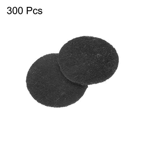 HARFINGTON 300pcs Round Felt Circles, 20mm 3/4" Pre Cut Felt Craft Pads Non-Woven Mini Felt Fabric Circles for DIY Sewing Handcraft Cut Projects Craft Finishing, Black - color: Black, size: 20mm