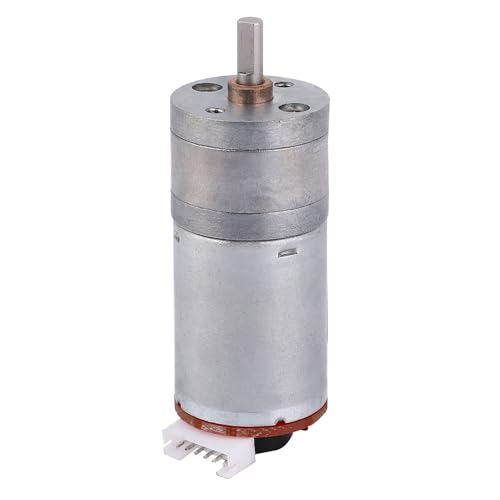 DIY Encoder Gear Motor with Mounting Bracket 65mm Wheel Kit, JGA25-371 Metal Gears DC12V for Smart Car Robot Printer Machinery Equipment (Speed 500) - size: Speed 500