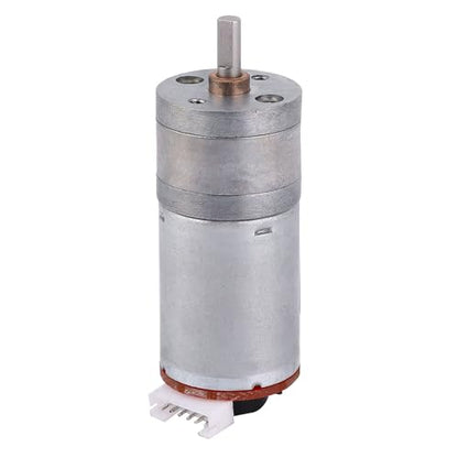 DIY Encoder Gear Motor with Mounting Bracket 65mm Wheel Kit, JGA25-371 Metal Gears DC12V for Smart Car Robot Printer Machinery Equipment (Speed 500) - size: Speed 500