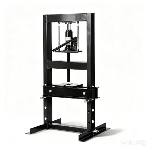 6 Ton Heavy Duty H-Frame Shop Press – Floor Press - color: Black & 6 T