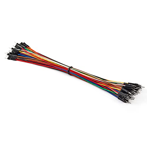 Chanzon 40pcs 20cm Long Male to Male Header Jumper Wire Dupont Cable Line - color: (1) Male to Male (40pcs), size: 20CM