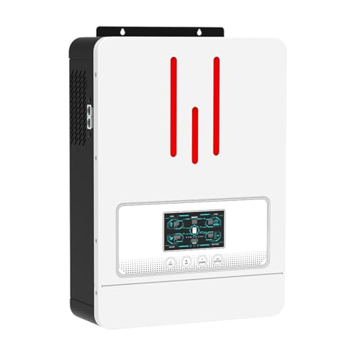 Y&H 3200W Hybrid Solar Inverter DC24V to AC230V, Supports Battery-Free Operation, with 80A MPPT Solar Charger, Pure Sine Wave Off-Grid, LiFePO4 BMS-RS485, 4ms UPS Transfer, RV & Home Zero-Bill Backup - size: 3200W-24V-M80A