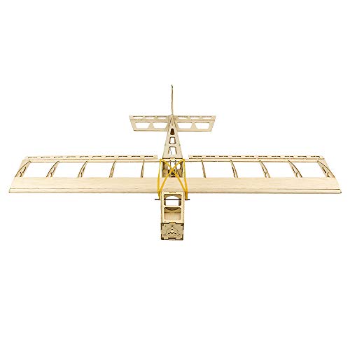 Balsa Wood Airplane R03 STICK-06 Model Aircraft, 580mm Wingspan Unassembled Flying Model Aircraft to Build, DIY RC Airplane Kit for Adults Beginners (KIT Only w/o Power System or Radio Control) - color: Kit