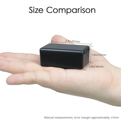 LeMotech Project Box 10 Pieces ABS Plastic Electrical Project Case Small Junction Box for Electronics Black 2.4 x 1.4 x 1 inch (61 x 36 x 25 mm) - size: 2.40" x 1.42" x 1.0"(10pc)