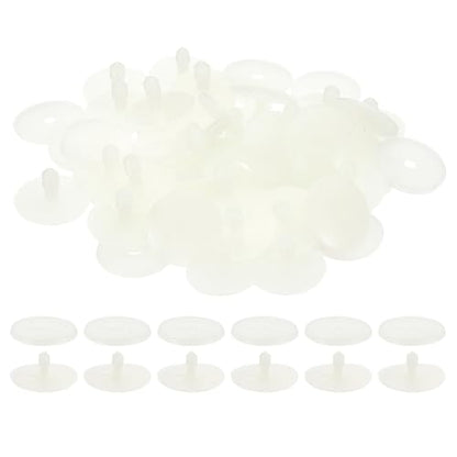 PATIKIL 40mm Doll Joints, 30 Set Plastic Removable Animal Joints Connector Engage Bolt for Bear Limbs Making Head Joints DIY Crafts Accessories, White - size: 40mm