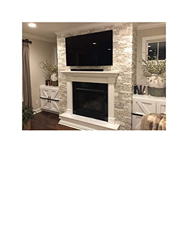 AirStone Primary Stones, Birch Bluff Color Blend, Manufactured Stone - color: White Tones, size: Primary