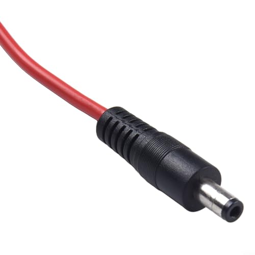 Solar to for Connector Adapter Cable, DC 5.5x2.5mm, 14AWG Wire for Solar Panel Power Pole 15/30/45A, 1m Length