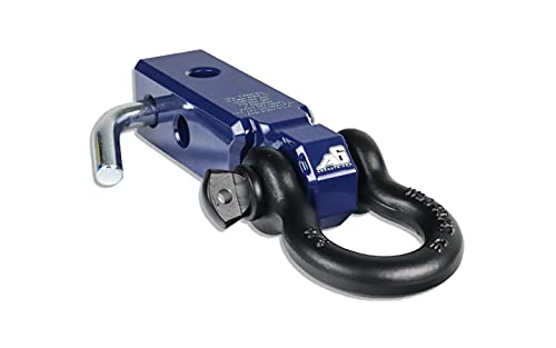Agency 6 Recovery Hitch Shackle Block Kit 2" Receiver Block - Blue - color: Blue