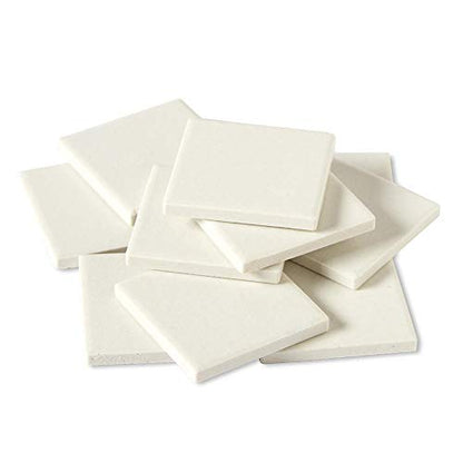 hand2mind White Streak Plates, Ceramic, Geology Tools, Mineral Test Kit, Equipment, Science Supplies, Teacher Supplies, 10 Count