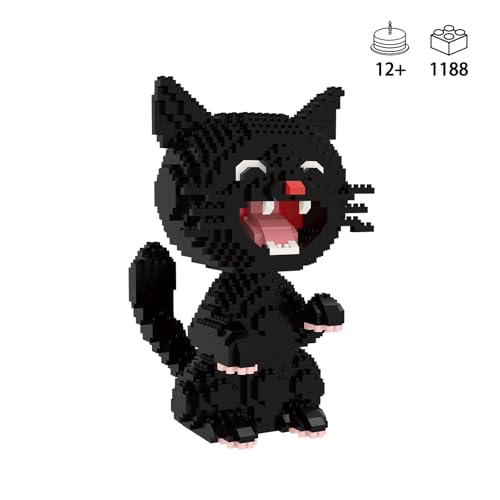 Larcele 1188 Pcs Black Cat 2 Micro Building Blocks Set for Kids 8+ KLJM-05 - style: Black Cat 2