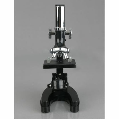 AmScope M30-ABS-KT1-WM 240X-480X-1200X Metal Arm Compound Microscope Kit - color: Black, size: 12.99 inches x 9.84 inches x 6.69 inches