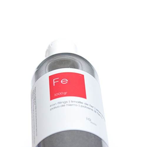Iron Fillings (Purity > 99%) - Magnetic Iron Powder for Science, Education and School Project - Create a Magnetic Wall - 2.2 lb (1kg) - size: 2.2 lb (1 kg)