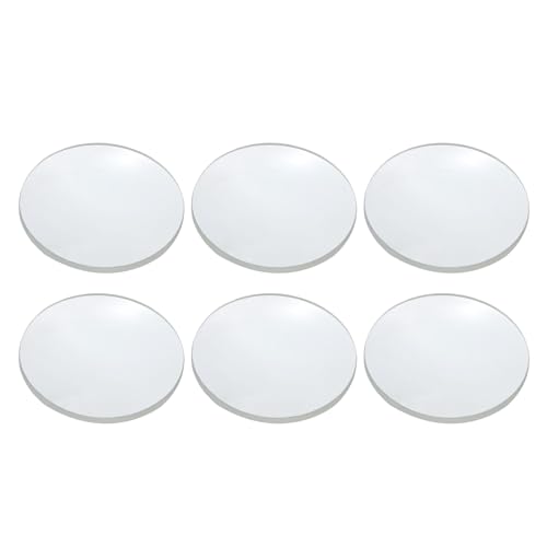 PATIKIL Concave Lens, 60mm Focal Length 36mm (1.4") Diameter Round Glass Magnifying Telescope Lens Trial Set Ground Edge for Lab Physics Class Optics Scientific Experiments, White, 6Pcs - size: 1.4inch