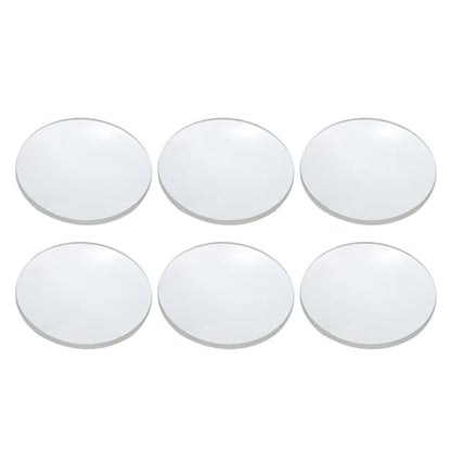 PATIKIL Concave Lens, 60mm Focal Length 36mm (1.4") Diameter Round Glass Magnifying Telescope Lens Trial Set Ground Edge for Lab Physics Class Optics Scientific Experiments, White, 6Pcs - size: 1.4inch