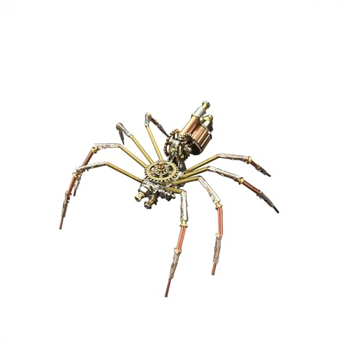 Mechanical Insect Bug Spider Sculpture, Metal Model Kits, Adult Hobby Kits for Men,Arts & Crafts,DIY Projects Metal Building Mens Birthday Gift, Fun (Mechanical Spider C) - style: Mechanical Spider C