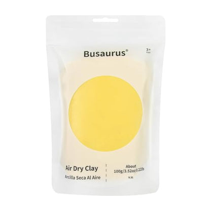 100g Yellow Air Dry Foam Clay for Kids & Adults - color: Yellow
