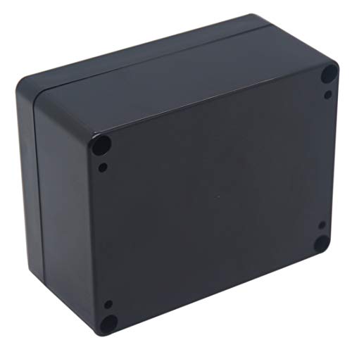 Junction Box IP65 Waterproof ABS Plastic Electrical Project Case Power Junction Boxes, Project Box with 4 PCS M16 Cable Glands 4.53x3.54x2.17 inch (115 x 90 x 55 mm) - color: Black, size: 4.53"x3.54"x2.17"