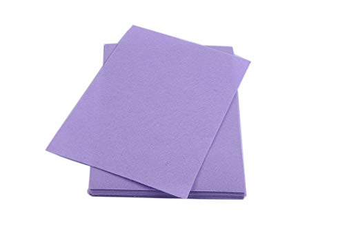 YYCRAFT Stiff Felt Sheets Thick Felt 9 Inch X 12 Inch - 12 Pcs Pack, Lavender - color: Lavender