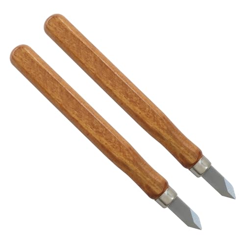 2Pcs Woodworking Marking Knife with High Carbon Steel Blade Dual Bevel Knife, Precise Premium Quality Woodworking Tool for Woodworkers/Craftsmen