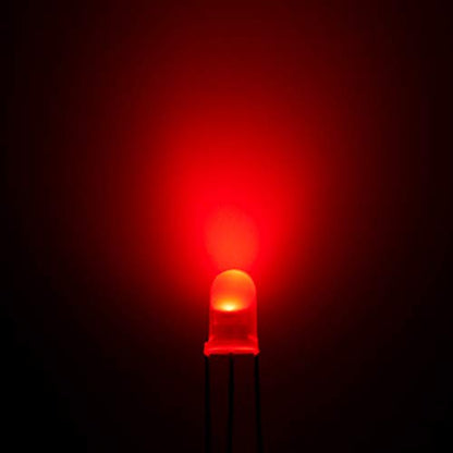 CHANZON 100 pcs 5mm Red & Green Diffused LED Diode Lights Common Cathode - color: B) Red & Green (Cc) (100pcs)
