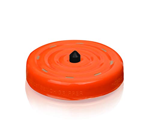 Slipstick CB701 Universal Bench Grippers with Non Slip Grip Surface for Woodworking, Painting, Leveling, Raising, and Supporting (Set of 4) 2-3/4” Round x ½” Tall-Orange - size: 4 Pack