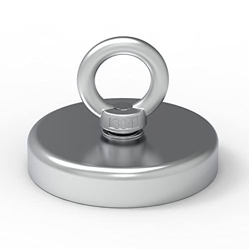 Super Fishing Kit, High Power Neodymium Rare Earth Magnets for Retrieving in River, Diameter 3.54in - style: J90-3.54 in
