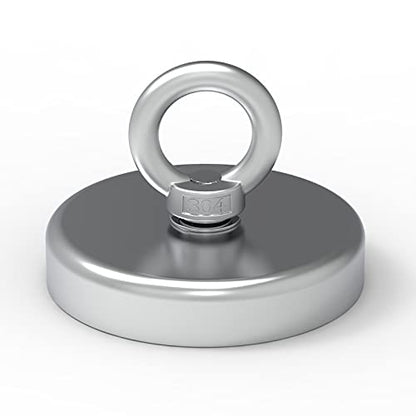 Super Fishing Kit, High Power Neodymium Rare Earth Magnets for Retrieving in River, Diameter 3.54in - style: J90-3.54 in