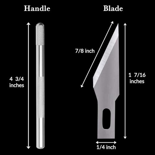 WA Portman Hobby Knife Set, 1pc Craft Precision Knife Set with 10 Blades - size: 1 Knife 10 Blades