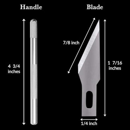 WA Portman Hobby Knife Set, 1pc Craft Precision Knife Set with 10 Blades - size: 1 Knife 10 Blades