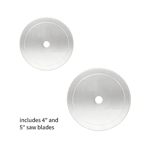 Hi-Tech Diamond 4"/5" Lapidary Trim Saw for Rocks, Minerals & Glass