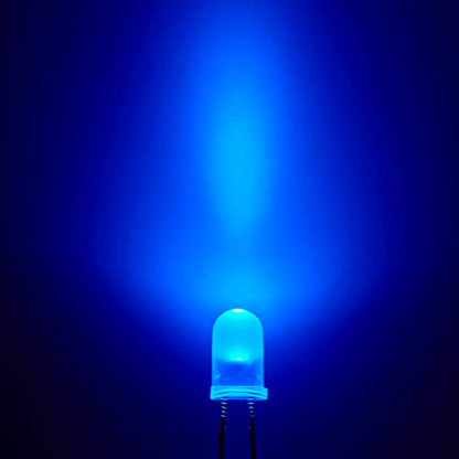 CHANZON 100 pcs 5mm Blinking Blue LED Diode Lights 1.5Hz Flashing - color: H) Diffused Blue (100pcs)