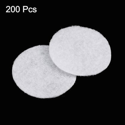 HARFINGTON 200pcs Round Felt Circles, 25mm 1" Pre Cut Felt Craft Pads Non-Woven Mini Felt Fabric Circles for DIY Sewing Handcraft Cut Projects Craft Finishing, White - color: White, size: 25mm